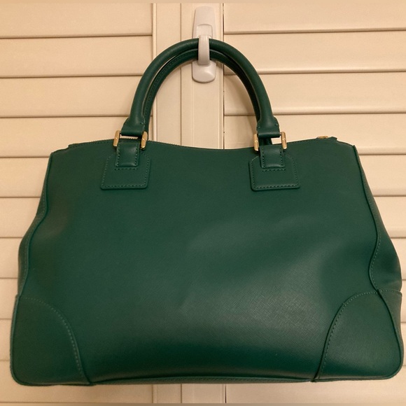 Green Tory Burch Robinson Double Zip Tote - Picture 14 of 14